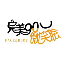 完美 90 微笑臉 FACE&BODY 設計字