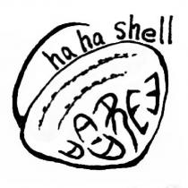 HA HA SHELL 哈欠貝設計字及圖