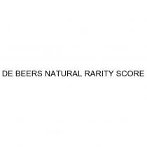 DE BEERS NATURAL RARITY SCORE