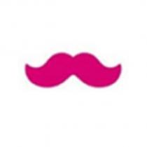 New Pink 2D Mustache
