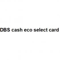 DBS cash eco select card