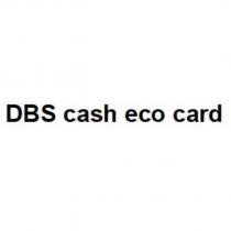 DBS cash eco card