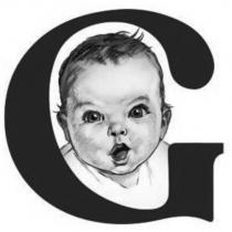 Baby's head in G letter