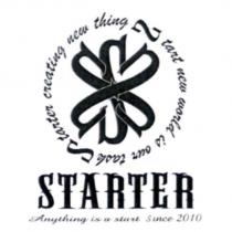 STARTER Starter creating new thing start new world is our task Anything is a start since 2010 及圖