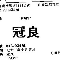 冠良 PAPP 