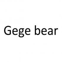 Gege bear
