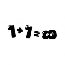 1+1=無限大符號設計字