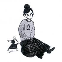 女孩與狗 設計圖
