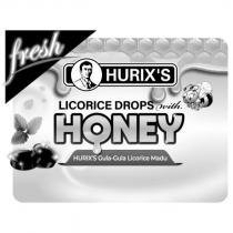HURIX'S LICORICE DROPS with HONEY HURIX'S Gula-Gula Licorice Madu fresh 及圖