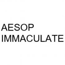 AESOP IMMACULATE in two lines