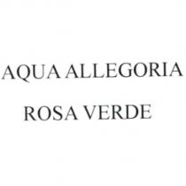 AQUA ALLEGORIA ROSA VERDE