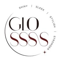 GLOSSSS SHINY SLEEK STYLISH STRONGER 及圖