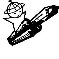 小孩及太空梭圖形