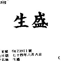 生盛