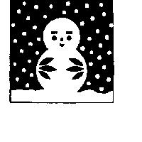 雪娃娃圖