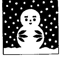 雪娃娃圖