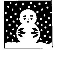 雪娃娃圖