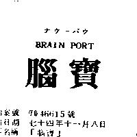「腦寶」 BRAIN PORT ナウ–バウ