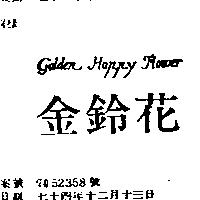 金鈴花 GOLDEN HAPPY FLOWER