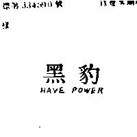 黑豹及圖 HAVE POWER