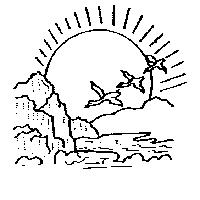 飛鳥山水圖