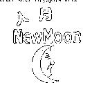 人月 New Moon Chinese Characters & Device