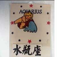 水瓶座及圖 AQUARIUS