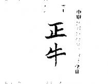 正牛