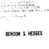BENSON & HEDGES