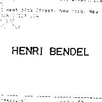 HENRI BENDEL