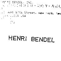 HENRI BENDEL