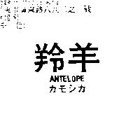 羚羊 ANTELOPE カモシカ