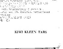 KIWI KLEEN TABS