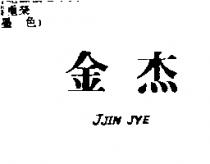 金杰 JJIN JYE