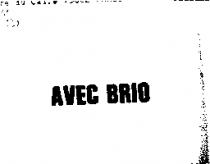 AVEC BRIO