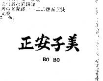 正安子美 BO BO
