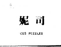 妮司 CES PUZZLES