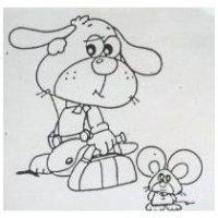 老鼠與狗圖