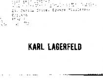 KARL LAGERFELD