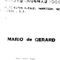 MARIO de GERARD