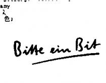 Bitte ein Bit