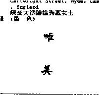 唯美 VYMURA in Chinese characters