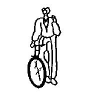 男孩騎車圖