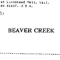 BEAVER CREEK