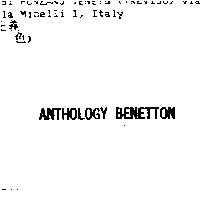 ANTHOLOGY BENETTON