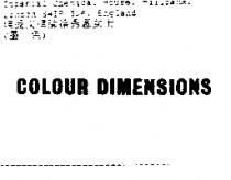 COLOUR DIMENSIONS