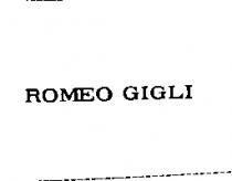ROMEO GIGLI