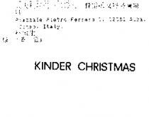 KINDER CHRISTMAS