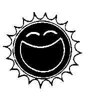 可愛太陽圖