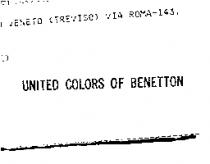 UNITED COLORS OF BENETTON